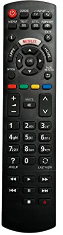 Aurabeam Ersatz TV Fernbedienung kompatibel mit Panasonic TX32FST606 Fernseher