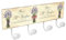 Lashuma Metall Badehaken Mehrzweckhaken, 4x Metall Wand Haken Größe 40x15,5 cm, Universalhaken Motiv Lavendel