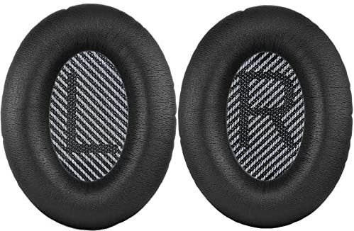 QuietComfort 35 II - Almohadillas de repuesto para auriculares inalámbricos Bose QuietComfort 35 II (Serie I), color negro y gris