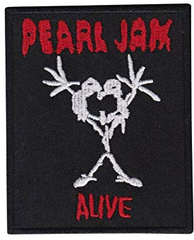 Pearl Jam Alive Small Aufnäher Besticktes Patch zum Aufbügeln Applique