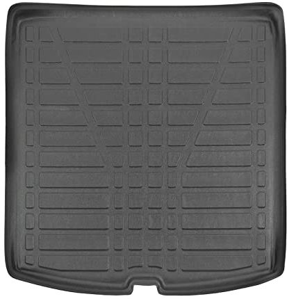 SCOUTT | Kofferraumwanne Laderaumwanne Kompatibel mit Kodiaq 2016-2023, mit Hoher Rand, Kofferraum-Schutzmatte, Geriffelt, Aufrollbar