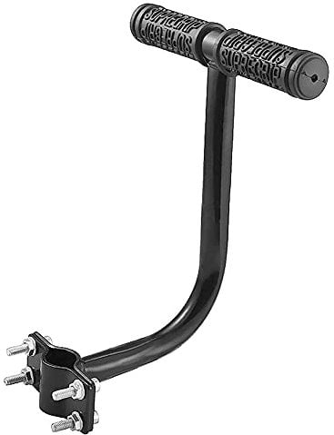 Bike Handle Kids Behind Bars Bicycle Back Seat Handle Safety Steel Bike Children Armrest Cycle Accessories (Black)