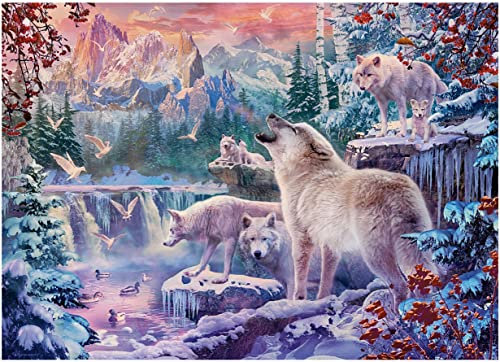 Ceaco - Wolves Collection - White Wolves - 1000 Piece Jigsaw Puzzle