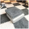 20Pcs 12X12inch Interlocking Foam Mats Plush Mat, Fluffy Carpet Tiles Plush Area Rug, Bedroom Floor Tiles, Soft Playmat Puzzle Floor Mat,WT+Grey,THK 10mm
