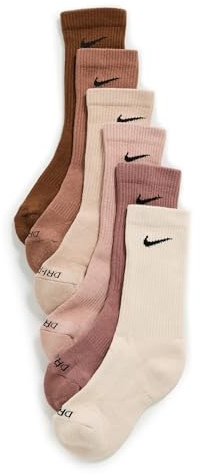 Nike Everyday Plus Cushioned Crew-Trainingssocken (6 Paar), Multi-Color, SX6897-904, XL