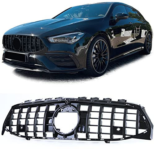 Sport Kühlergrill Frontgrill Schwarz Glanz passt für Mercedes CLA X118 ab 2019