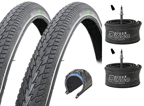2 x Pannensicherer Fahrradreifen 28 Black Dingo Spinifex 700x40C 42-622 Reifen schwarz Reflex zum Wählen inkl. Black Dingo SV Schläuche