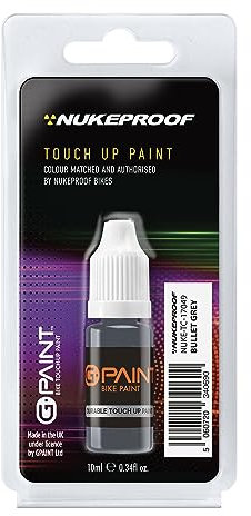 Nukeproof Bike Touch-Up Paint - Bullet Grey, Bike Paint Scratch Repair & Chip Filler - 1 x 10ml