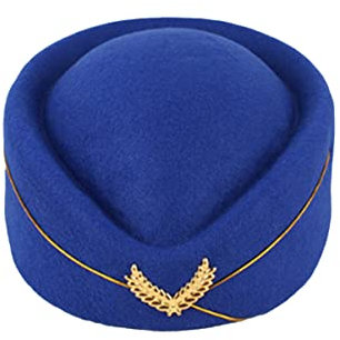 Fedora-Hut Pillbox-Hut Mit Fascinator-Basis Stewardess Hut Und Halstuch Set Fez-Hut Militärische Baskenmütze Hut Flugbegleiterin Stewardess-mütze Für Damen Hüte Hut Hut Frau