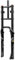Fahrradgabel 26 Zoll Federgabel 4.0 Fatbike Gabel Federweg 140mm MTB Fahrrad luftfedergabel 1-1/8 Gerade Doppelschultergabel Rückprall Einstellbare Scheibenbremse，For 4.0'' Reifen ( Color : Black )