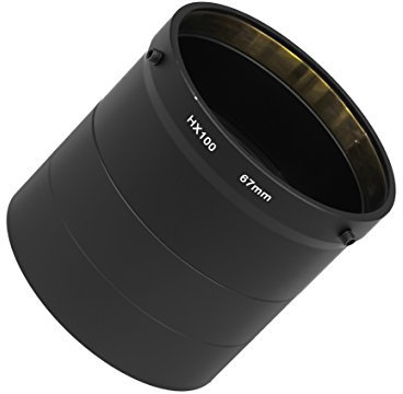 HX100 Adapter Tubus 67mm kompatibel für Sony Cybershot DSC-HX100 Filter Adaptertubus Nahlinse