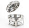 7,5 l rotondo Chafing Dish, scaldavivande in acciaio inox, disco interno diametro 360 mm, set buffet per catering buffet e feste