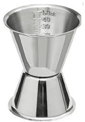 METRO Professional Jigger, verre doseur à cocktail, acier inoxydable, 30/50 cl, argenté