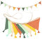 Wimpelkette Kinderzimmer,Musselin Baumwolle Stoff Wimpelkette,Girlande Kinderzimmer Deko zum Aufhängen, Hausbett Deko Mädchen & Jungen,Wanddeko Geschenk,Babyzimmer Dekoration (Fringe Green)