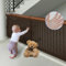 Kinder Sicherheitsnetz, Baby Balkon Geländer Treppenhaus Sicherheitsnetz, Erhöhtes Langlebiger Treppen Schutznetz Treppengeländer Zaun Mesh-Schutznetz für Kinder Haustiere(Coffee, L (600 x 90 cm))