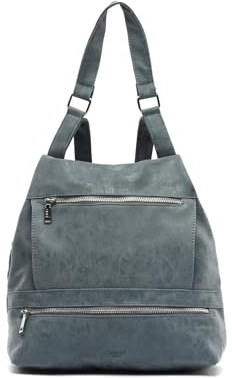 MISAKO Brigi Anti-Diebstahl-Rucksack Damen - Brigi Blau 30 X 28 X 11 cm