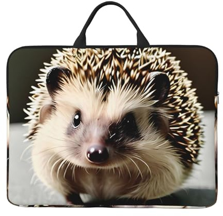 Bjyccar Niedliche Igel-Laptop-Tasche mit stoßfestem Futter und tragbarem Design, geeignet für den geschäftlichen und täglichen Gebrauch.