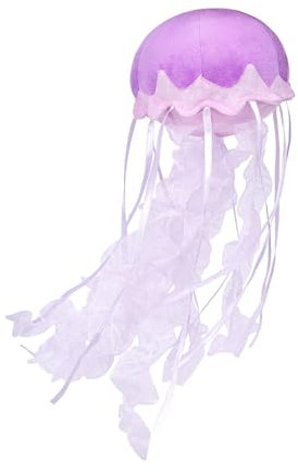 Tiny Heart Quallen-Plüschtier für Kinder, Lila Qualle, 15cm/6” Simulation eines süßen Qualle Plüschtiers,Marine Life Series, weiches Stofftierkissen geeignet für Schlafzimmer Wohnzimmerdekoration