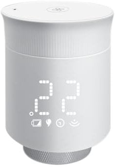 MQODLFP Smart Radiator Thermostat, Programmable Temperature Controller Valve, Works with, TRV Thermostatic Radiator Valve