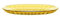 Guzzini - Vanity, Vassoio Ovale Piccolo, Giallo Zafferano, in Bio-Based San e Bio-Based SMMA - Aria