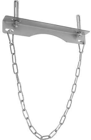 jojofuny 40l Oxygen Tank Holder Chain Steel Cylinder Wall Mount Bracket Single Bottle Stand for Laboratory and Gas Cylinder Storage