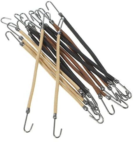 VALICLUD Elastisches Hakenband für Damen 15 Stück Haargummi zum Stylen Metall und Nylon Sanft zu Haaren für Pferdeschwanz und Hochsteckfrisur