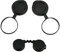 SOIMISS 1juego Tapas De Lente Objetivo para Binoculares De Goma Protección Y Fácil Uso Cubiertas para Lentes De Accesorios Compactos Y Prácticos
