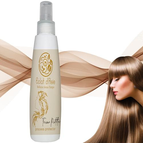250ml Spray Termoprotettore Capelli, Protettore Termico Capelli fino a 230° dal Calore di Phon, Piastra e Arricciacapelli, Termoprotettore Capelli Piastra con Filtri UV