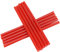 Stick mini colla a caldo multicolore da 10 pezzi, bastoncini per colla a fusione calda 7x150mm per ricambio full size adesivi artigianato in poliuretano (Rosso)
