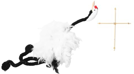 BESTonZON Holz Marionette Handgefertigt Traditionelles Handgestricktes Puppenspiel Interaktives Pädagogisches Tierpuppe Kreatives Lustiges