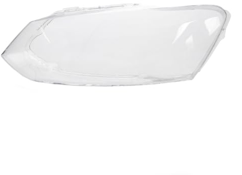 LST Scheinwerferglas Streuscheibe Hauptscheinwerfer Linsenscheibe Frontlicht Abdeckung Glas links Kunststoffabdeckung Ersatzscheibe transparent kompatibel mit VW Polo 6R 6C 2009-2017