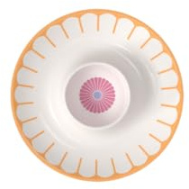 Villeroy & Boch – Fleur Eierbecher, Maße: ca. 11,5 × 11,5 × 3 cm, Multicolour, spülmaschinenfest & mikrowellensicher, florales Dekor, Premium Porzellan