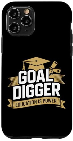 Custodia per iPhone 11 Pro Obiettivo Digger Laurea Laurea Master Obiettivo Digger