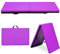 COSTWAY 180x60x5cm Weichbodenmatte, 2 Fach klappbare Gymnastikmatte, Yogamatte mit Klettverschluss und 2 Tragegriffe, Klappmatte, Turnmatte für Gymnastik, Yoga, Fitness und Training (Lila)