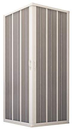 Mampara de ducha Flex plegable angular, 80 x 80 x 185 cm, reducible