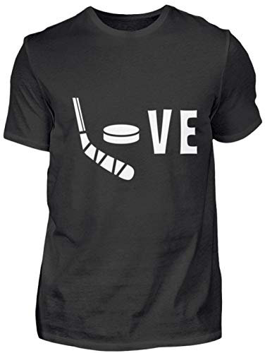 Love für Hockey und Eishockey-Spieler - Herren Shirt -3XL-Schwarz