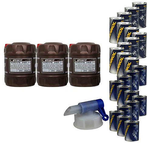 60L Motoröl PEMCO SAE 10W-40 iDrive 260 Classic 12xLeak-Stop+Motor Flush