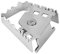 Yctze para 1200 GS estensione Freno Pedal de Freno Ampliar extensión, Motocicleta Acero Inoxidable Palanca de Freno de pie Trasero Extensor de Almohadilla de Pedal para F800GS F700GS(Galvanoplas