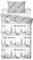 Character World Friends TV Show Scene Single Duvet Cover Officially Licensed Reversible Two Sided White Manhattan Design with Matching Pillowcase, Polyester, (Single Duvet), FRISCNDS001UK1