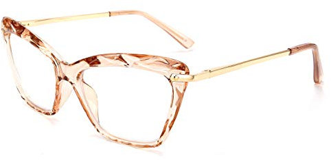 FEISEDY Cateye Lesebrille Blaulichtfilter Damen Anti-Blaulicht Leser Brille Vintage Katzenauge Computerbrille B2596