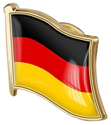 Zonster 1pc German Flag-Abzeichen Metall-Revers-brosche Flagge Von Deutschland Metallabzeichen Nationale Abzeichen