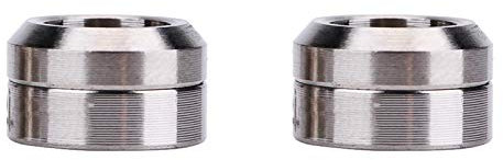 4 Stück Tc4 Titan Bremssattel Befestigungsschraube Dichtung Bremsschraube Unterlegscheibe Dichtung Abschrägung Konkav & Konvex Geeignet für Mountainbike Bremssattel Zubehör(Titan)