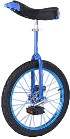 HXFENA Einrad,Rutschfest Radfahren Roller Zirkus Akrobatik ÜBung Fahrrad Balance ÜBung Einrad Fahrrad Konturiert Ergonomischer Sattel / 20 Inches/Blue