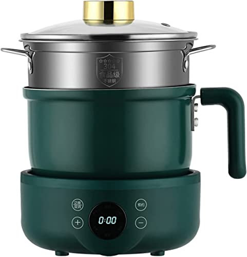Mini Fornello Portatile Da 1,8 Litri Pentola Elettrica Con Vaporiera Padella Elettrica Antiaderente Multifunzionale Per Frittura/stufato/vapore Perfetto Per Ramen Noodles/Pasta/Uovo