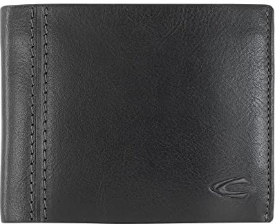 camel active Bilbao Herren Geldbörse Querformat RFID Leder Mittelgroß Schwarz
