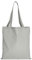 TEXXILLA Baumwolltasche - OEKO-TEX 100 zertifiziert | mit zwei langen Henkeln | 38x42cm | Jutebeutel | Einkaufstasche | unbedruckt, Farbe:hellgrau