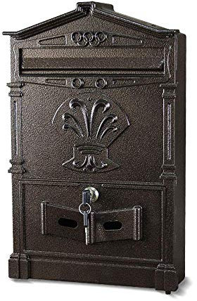 Briefkasten Briefkasten, Wandbriefkasten Retro Antik Nostalgie Vintage Briefkasten Postkasten, Außenbriefkasten Retro Vintage Europäisches Aluminium Wandbriefkasten Postkasten Sicherer Briefkasten Auß