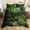 POKENE 3D Wald Bettwäsche 135x200 Moos Bettwäsche-Sets 3 Teilig Weich Mikrofaser Teenager Bettbezug Set mit Reißverschluss + 2 Kissenbezüge 80x80 cm