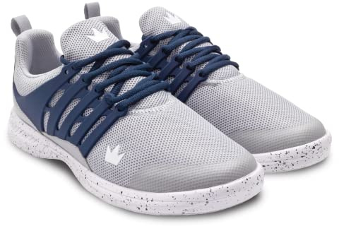 Brunswick Avalanche Mens Bowling Shoes (Grey/Navy, US Footwear Size System, Adult, Men, Numeric, Medium, 10.5)