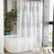 Vllcsla Tenda Doccia Antimuffa Impermeabile Fiore, 260x200 cm, 260 cm Largo Tenda Doccia, 200 Altezza, Tende da Vasca Bagno con Ganci a U, Tende Bagno Angolare Bianca Fiore, Llavabili, Idrorepellenti